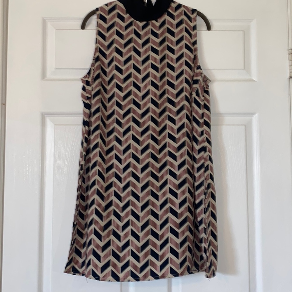 Bobeau High Neck Tunic Dress